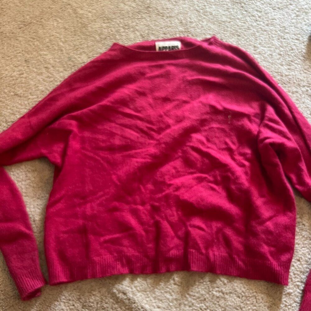 Apparis hot pink sweater‎ l/xl